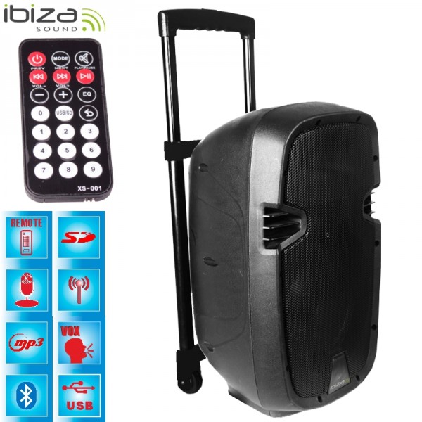 HYBRID10VHF-BT Αυτόνομο Σύστημα PA Μαύρο με Bluetooth, από την Ibiza Sound